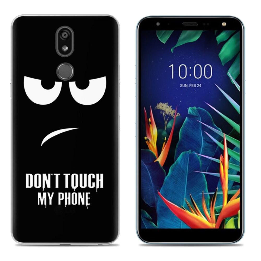 Funda de suave para teléfono LG K40/K12 Plus 5,7 pulgadas TPU colorida pintada cubierta trasera de silicona: 9