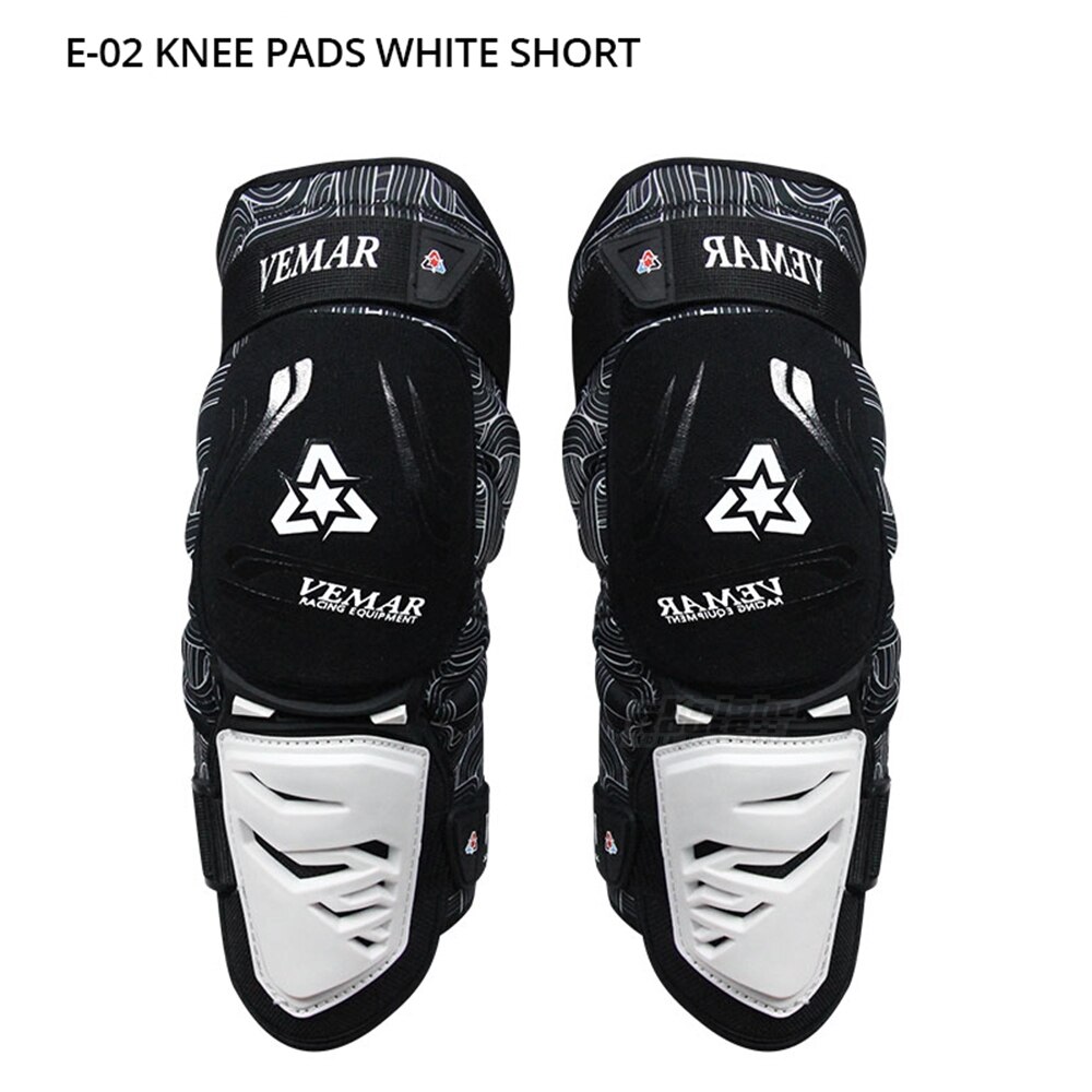 Rodilleras rojas para motocicleta, equipo de protección para las cuatro estaciones, para Motocross: E-02 Black