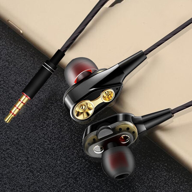 Bedrade Oortelefoon Hoge Bass Dual Drive Stereo In-Ear Oortelefoon 3.5Mm Type C Met Microfoon Computer Oordopjes