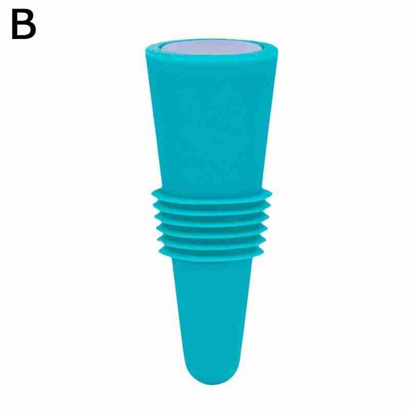 Soft Silicone Conical Glass Bottle Stopper home brew Cap Oak Cork Wine Jar Pudding Beer Plug bottl cap Container Bottle N4W5: Blue