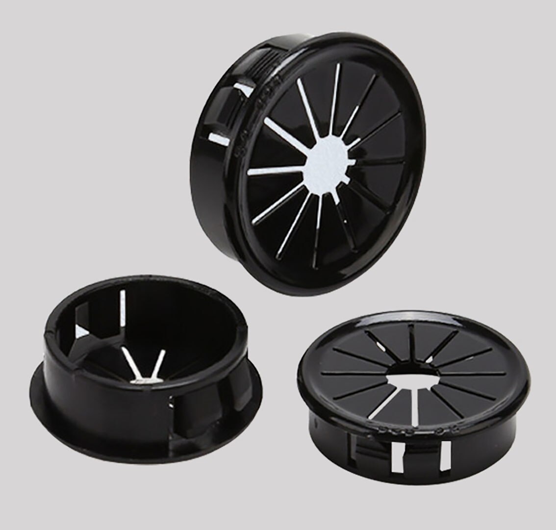 5Pcs Nylon Round Cable Hole Cover 16mm-50mm Plastic PC Computer Desk Wire Organizer Port Seal Rings Furniture Accessories