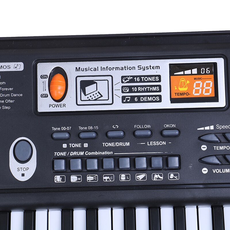 61 Toetsen Digitale Muziek Elektronische Keyboard Piano Kinderen Usb Plug