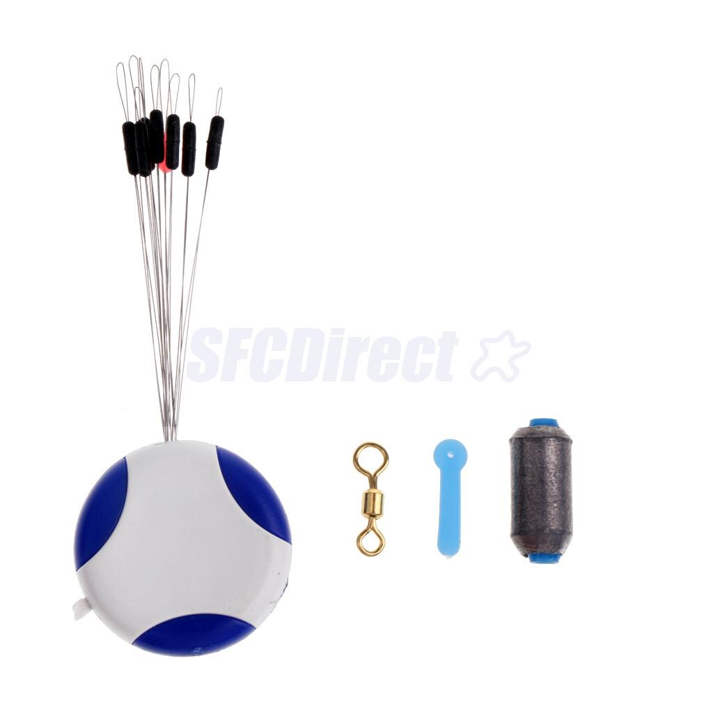 4 in 1 Fishing Tackle Tools - Fishing Space Beans Fishing Sheet Lead Float Seat and Swivels 5 Size Available: M