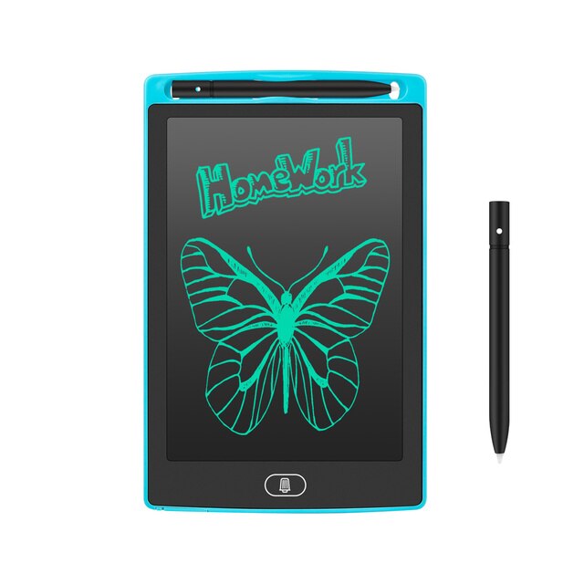 Digital LCD Writing Tablet with Thick pen 8.5 Inch Graphic Drawing Tablets Electronic Handwriting Pad Paint Board for Child: sky blue