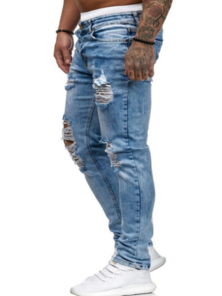 Wimilous Men's Ripped Jeans Trousers for Men