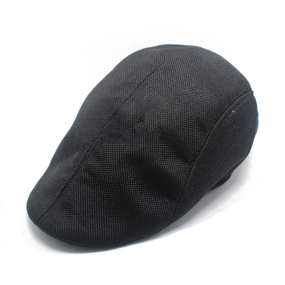 Verstelbare katoenen baret pet voor buiten, ademend, effen kleur, heren casual vizier hoed, lente zomer dames heren eenvoudige baretten pet: 02