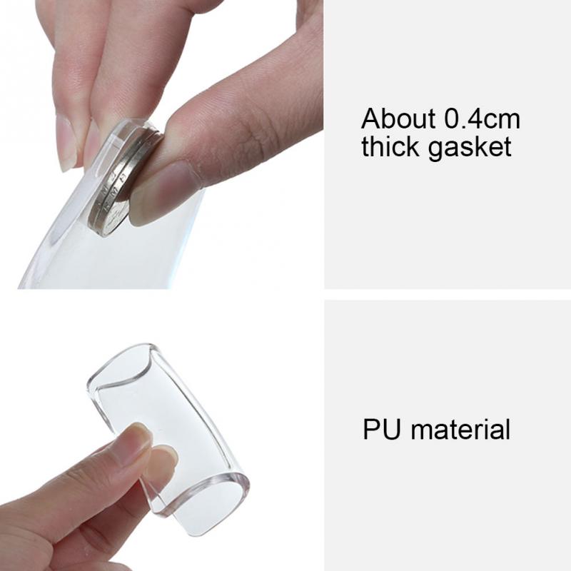 4 szt. Antywibracyjna mata antypoślizgowa pralka podkładka silikonowa wielofunkcyjna przezroczysta podkładka strąk talerz