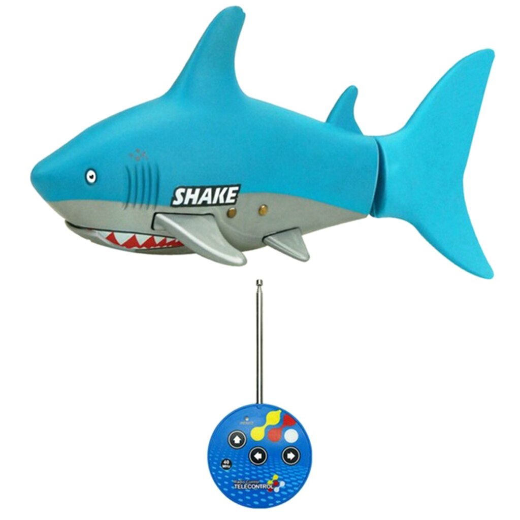 Mini Remote Control Shark Swim in Water Christmas for Boys & Girls (Blue)