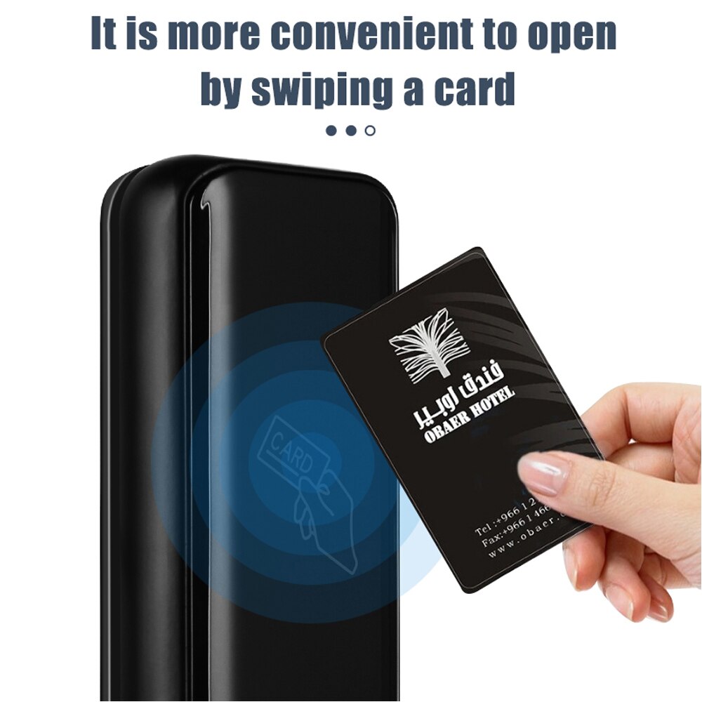 Bluetooth Electronic Smart Door Lock TTLock App Security Intelligent Lock RFID 13.56MHZ card for Hotel/Home Smart Manage Tenants