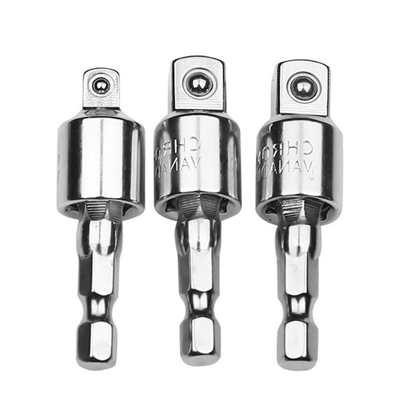 Electric Drill Socket Adapter Socket Wrench Set Hexagon Shank Square Socket Drill Bit Can Rotate and Extend The Conversion Rod