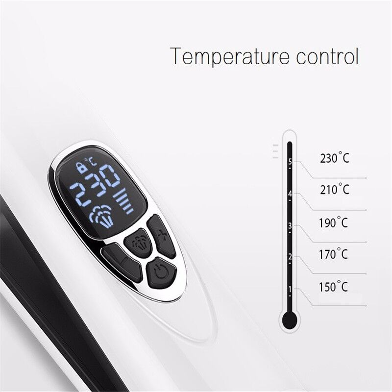 Electric Hair Comb Steam Hair Straightener Brush Titanium Ceramic Flat Iron Fast Heating Hair Straightening Iron