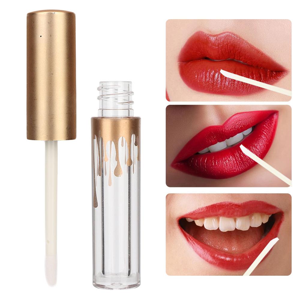 20 st läppglans tub 2.5ml behållare tom läppglans tub diy läppstift flaska behållare sminkverktyg guld läppglans flaska