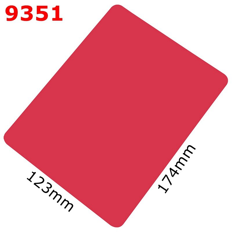 Deli 9531-9534 A5 A5 Writing pad plastic writing board blue red yellow color boards: 174x123mm-Red