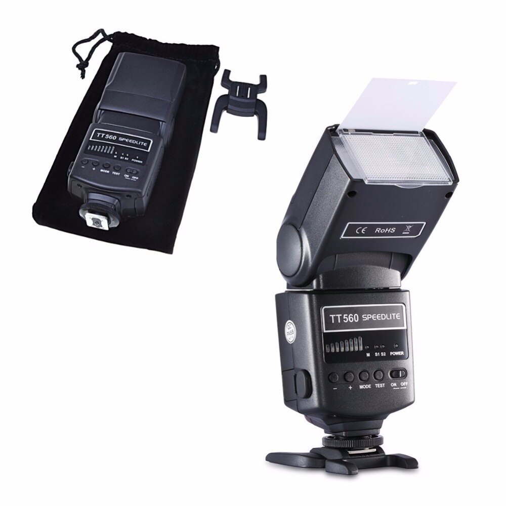 Neewer TT560 Flash Speedlite pour Canon Nikon Panasonic Olympus Pentax et autres appareils photo numériques DSLR avec chaussure chaude Standard