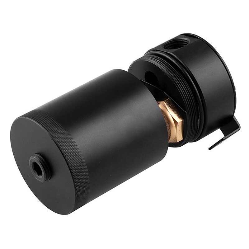 Oil Catch Can Tank with Breather Tank Reservoir Filter Baffled