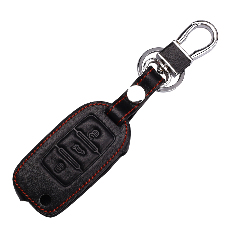 Happyit Autosleutelbehuizing accessoire titanium grijs voor Volkswagen