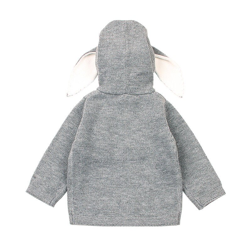 Newborn Babies Kniting Hooded Warm Top Clothing Baby Girls Infant Winter Coat Knit Sweater Baby Knitwear Long Sleeve Clothes