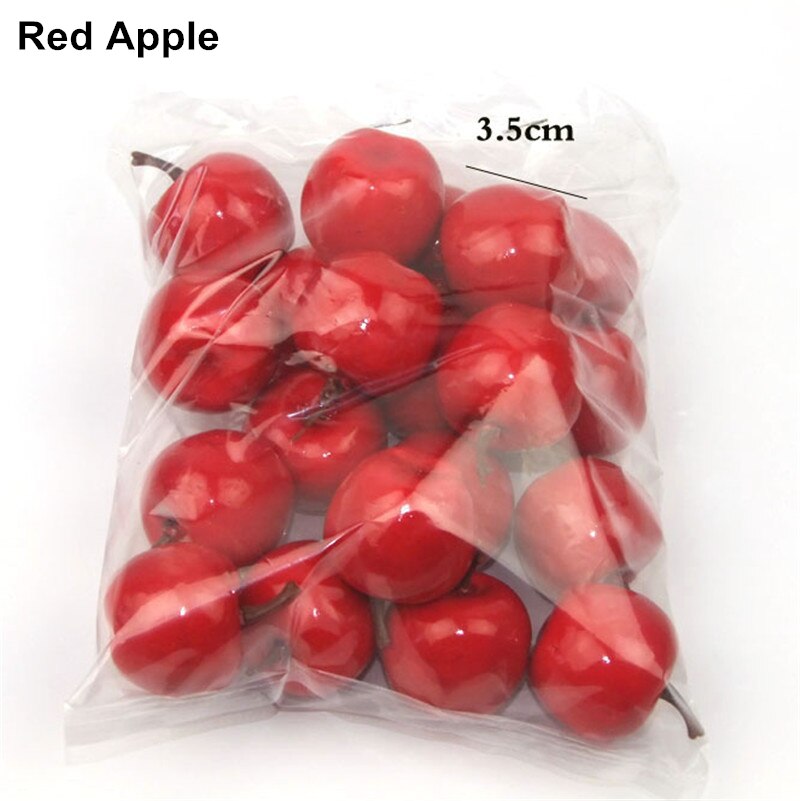 20 Pcs/Lot Artificial Fruits Vegetables Mini Foam Simulation Fruit Home Table Decoration Photo Props