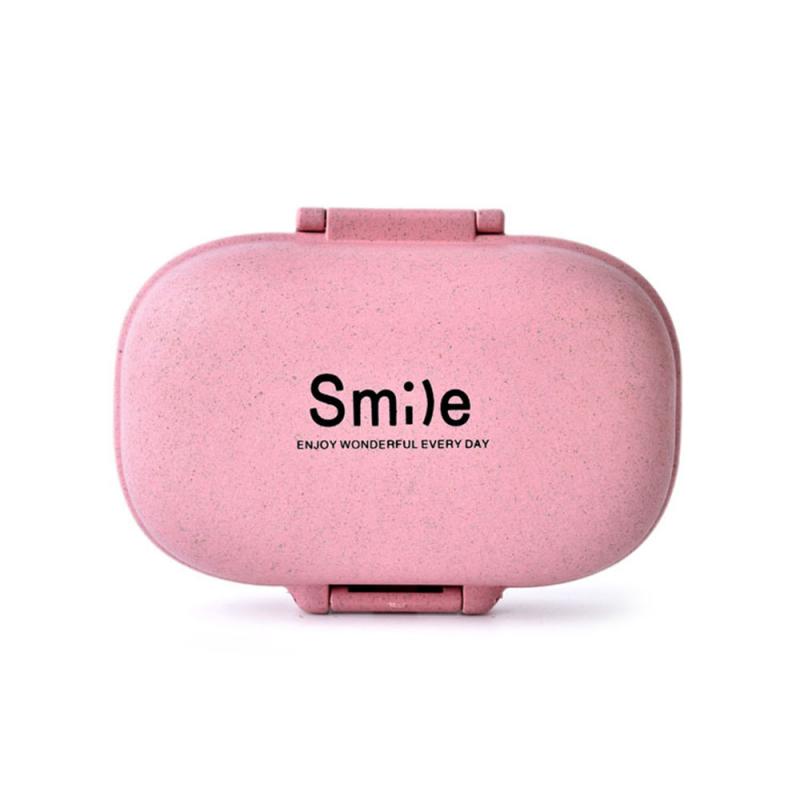 1 Pc Mini Pil Drug Stash Box Draagbare Tarwesteel Seal Pil Gevallen Flacon Container Milieubescherming: 03