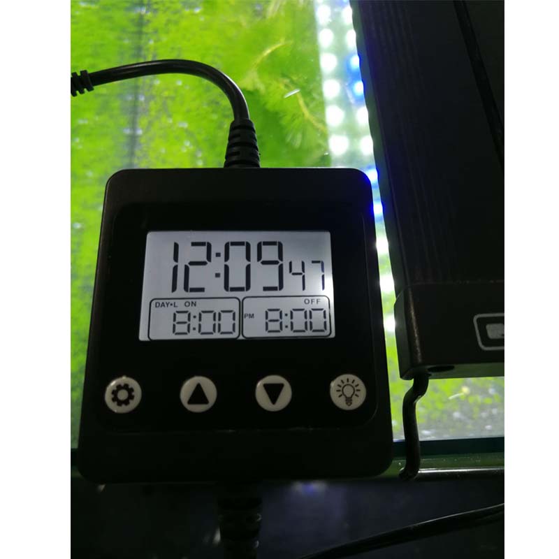 LED Aquarium Light Controller Dimmer Modulator with LCD Display Fish Tank Intelligent Timing Dimming System for Aquariums Decora