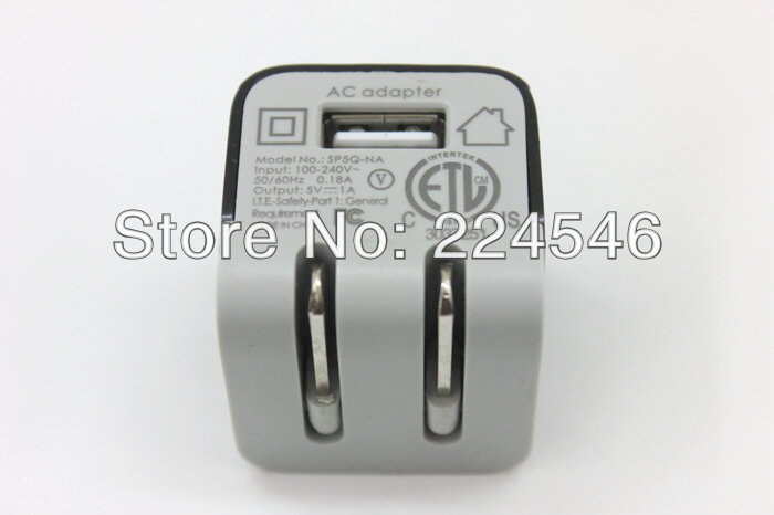 Original Genuine SP5Q-NA USB 5V 1A Power AC Adapter for iPod iPhone 3GS 4 4S 5S for mobile or smartphone GPS MP3