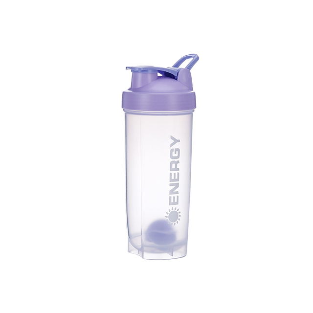 500/700 ml draagbare shakerfles met roerbal is perfect voor eiwitshakes en pre-workout waterflessen zonder BPA: Light Grey / 1000-1500ml