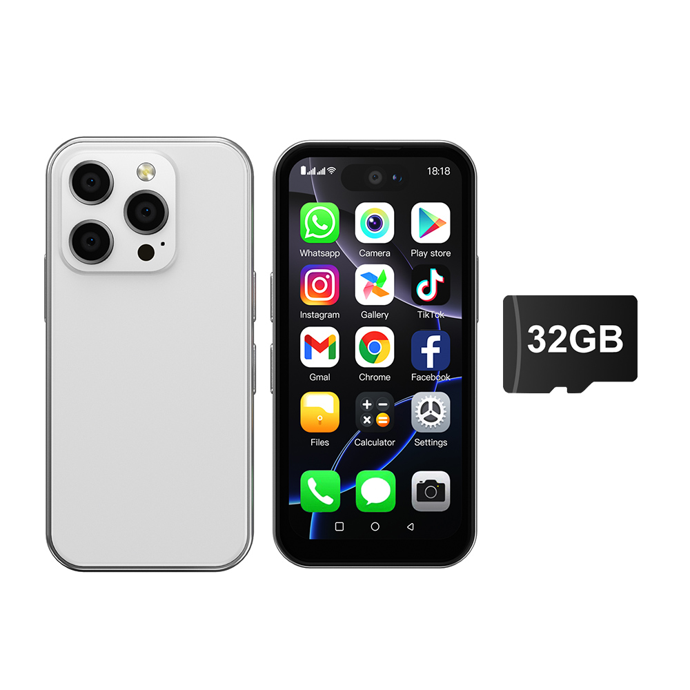 SERVO 16PRO Mini-Smartphone 3G 3,75 Zoll Vollbild Dual-SIM Dual-Kamera 1 GB + 16 GB WiFi GPS Play Store Android 8.1 Kleines Smartphone: Rot