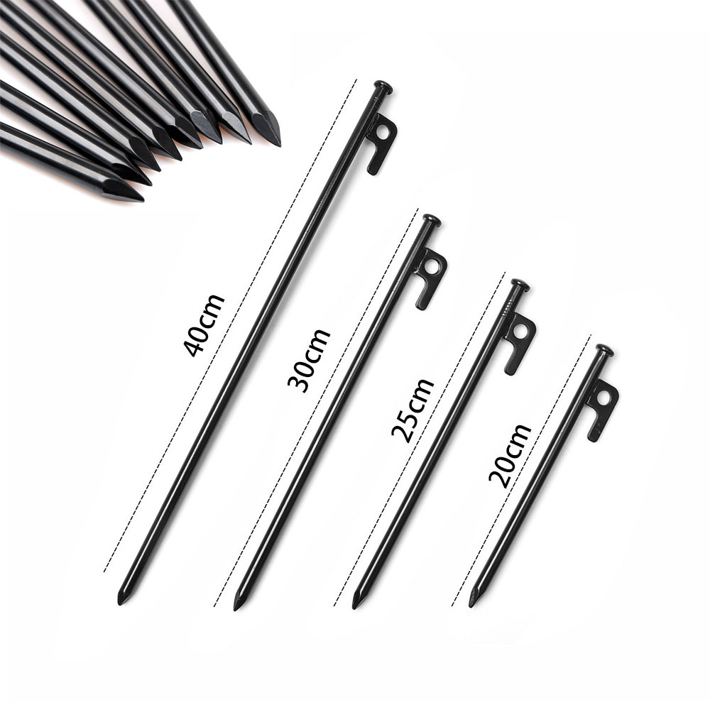 Outdoor Camping Hoge Sterkte Titanium Legering Tentharingen Stakes Nagels Hard Sneeuw Vloer 20 25 30 40 Cm Luifel Luifel tarp Stakes Peg