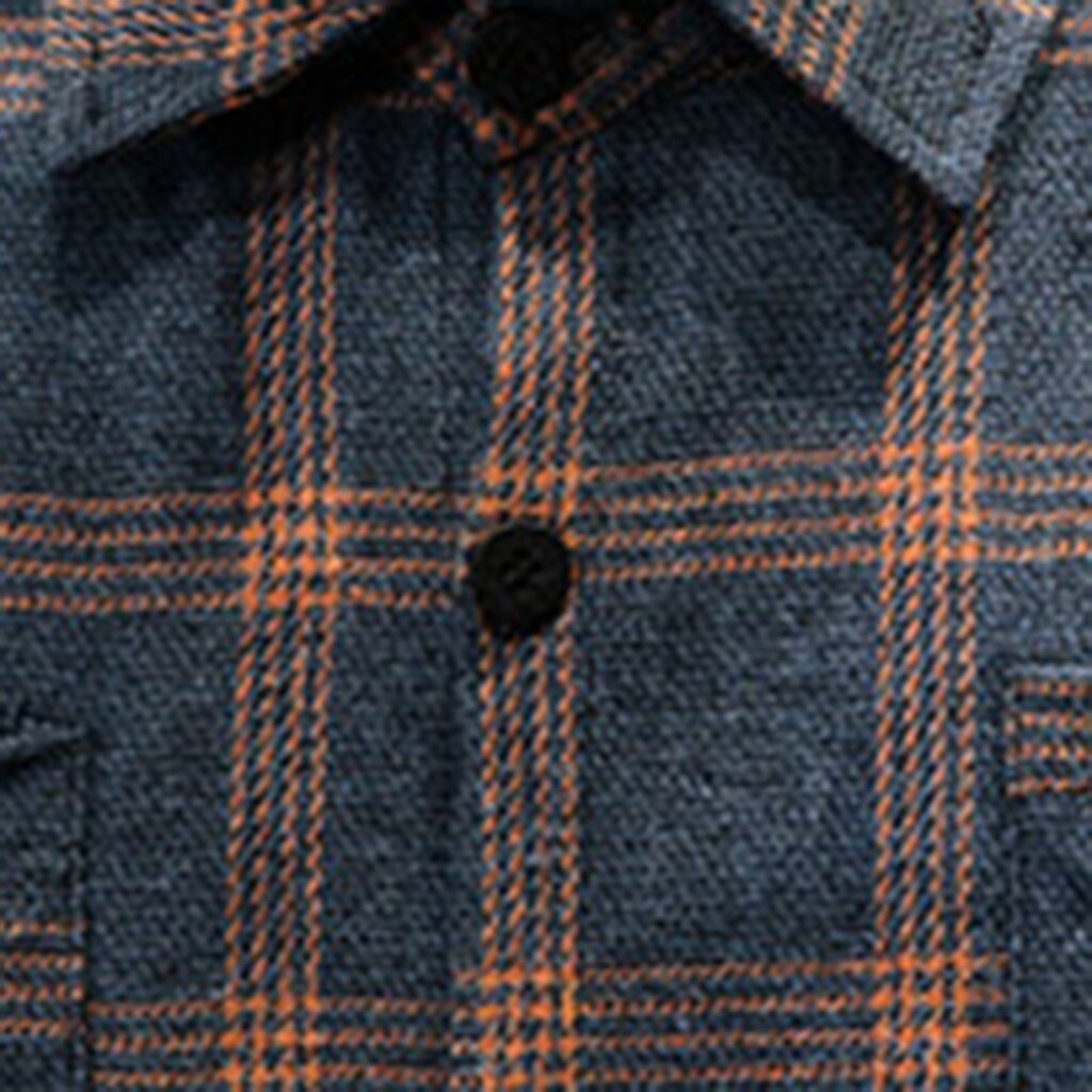 Men's Style Retro Plaid Shirt Long-sleeved Shirt Comfortable Shirt Men Spring Plaid Shirts#g30