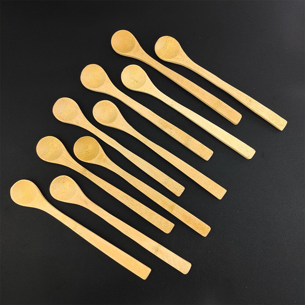 1Pcs Bamboe Soep Lepel Keuken Koken Theelepels Kruiderij Gebruiksvoorwerp Koffie Scoops Kid Ijs Suiker Lepel Servies Tool