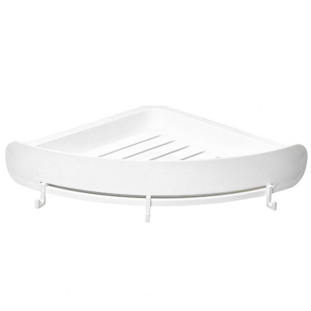 Eco-friendly Convenient Corner Triangle Bathroom Organizer Lightweight Storage Shelf Keep Tidy for Sink: White