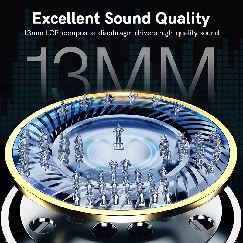 NOWOŚĆ QCY T20 Bluetooth 5.3 TWS Bezprzewodowe słuchawki 68 ms Słuchawki douszne o niskim opóźnieniu 13 mm Sterownik Słuchawki HIFI 4 mikrofony + ENC HD Call