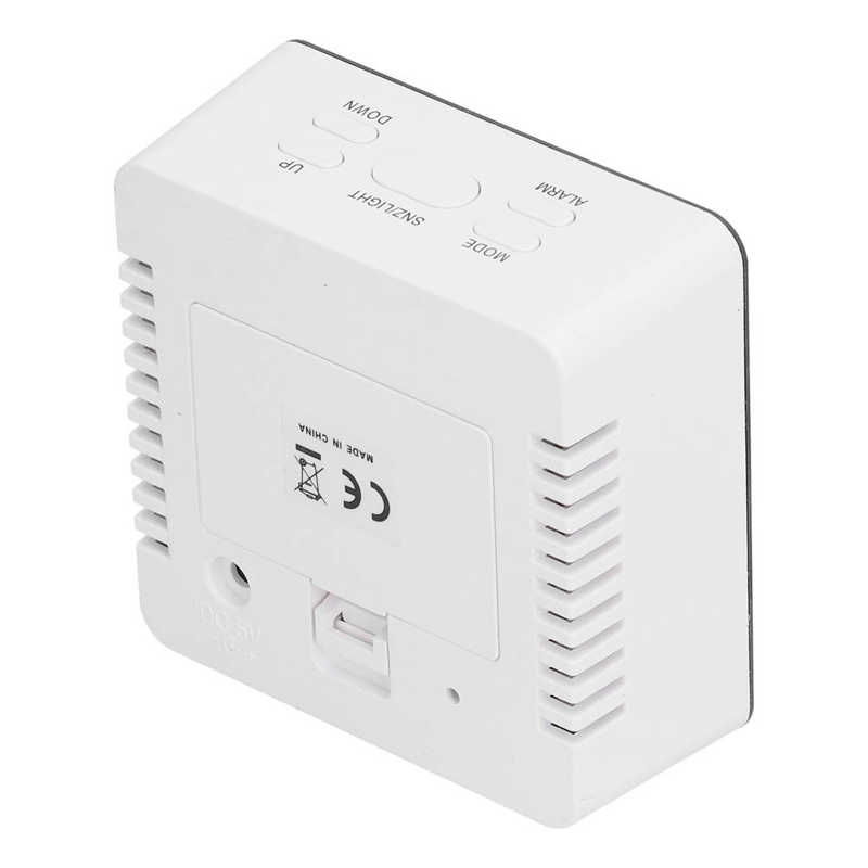 Mirror Clock Multifunctional Smart Clock Square Shaped for Living Room for Office for Bedroom