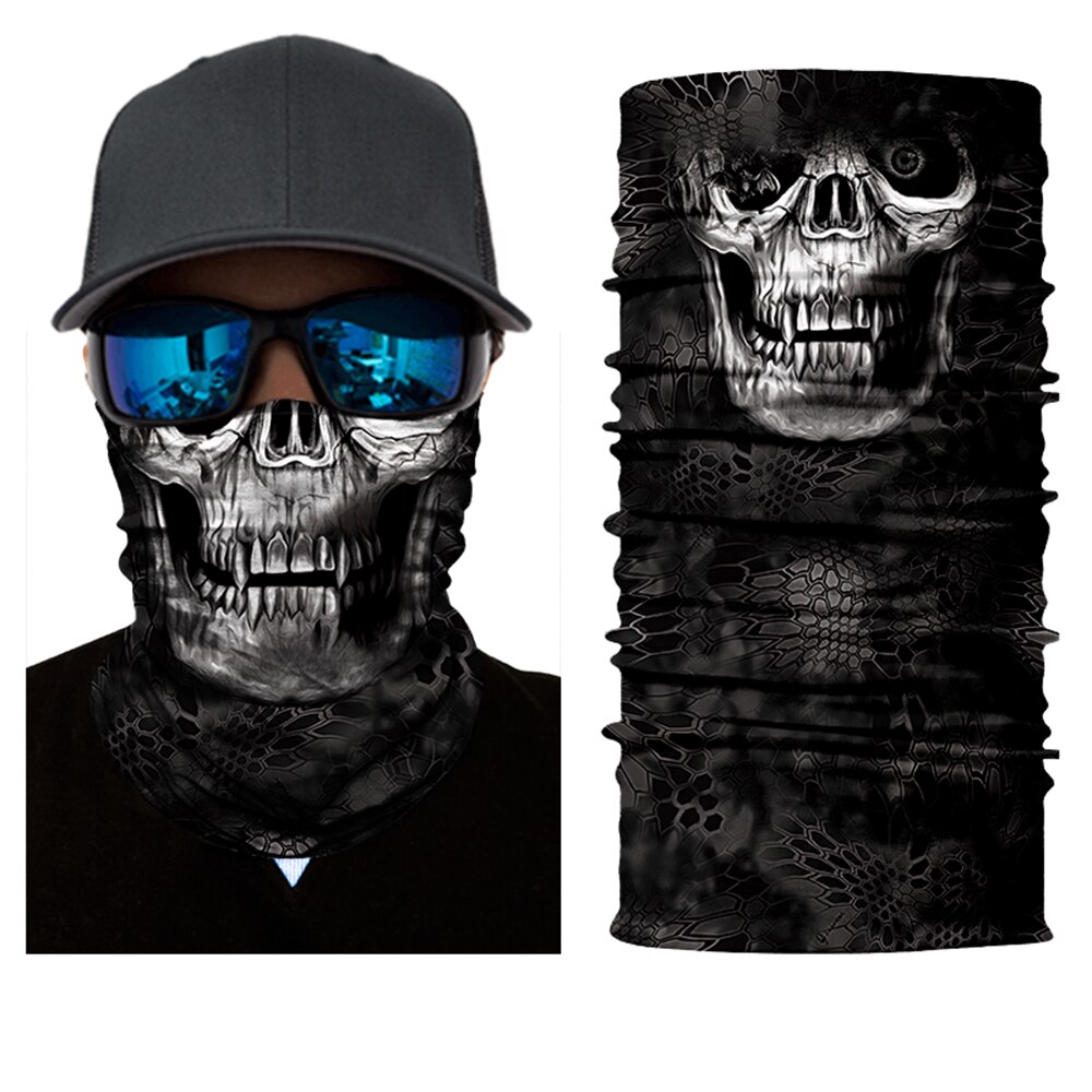 BJMOTO Magie Kopf Gesicht Maske Nahtlos Winddicht Anti-Uv Multi Verschleiß Rohr Bandana Durag Radfahrer Motorrad Schal