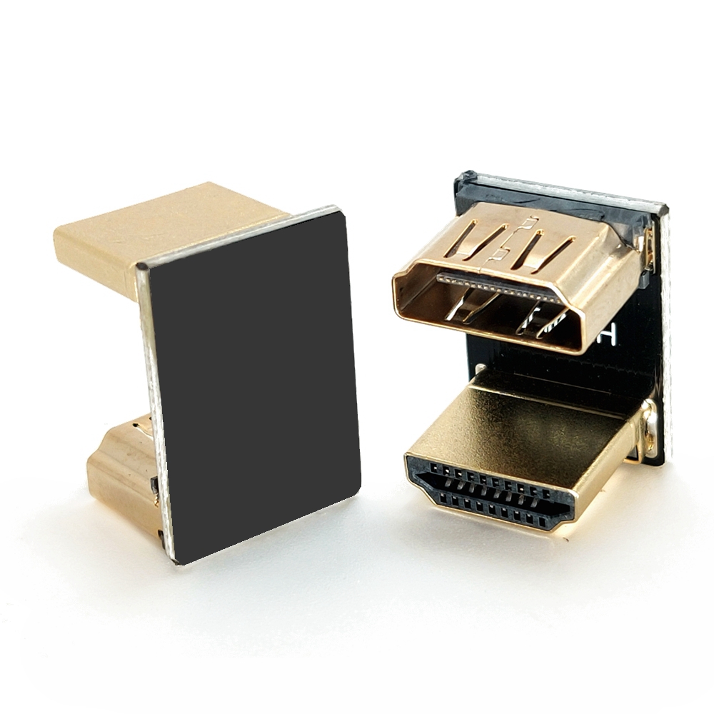 HDMI adapter bent male to female extension U-shaped laptop desktop computer connection monitor TV converter