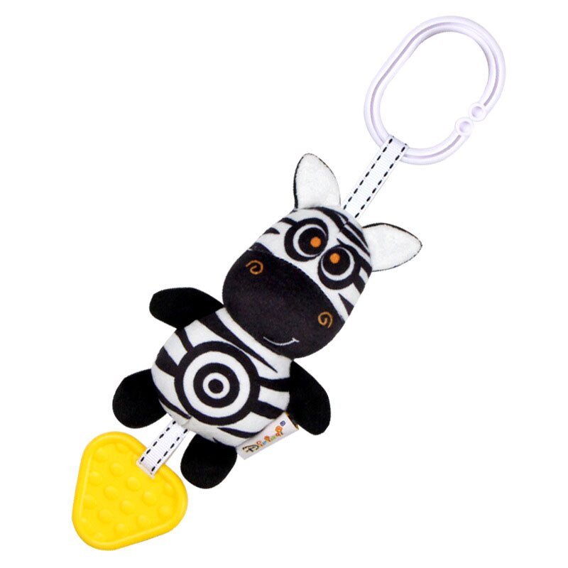 Zwart Wit Serie Baby Auto Opknoping Speelgoed Geometrische Rammelaar Sensory Autostoel Speelgoed Visuele Ontwikkeling Auto Opknoping Pluche Training Speelgoed: H