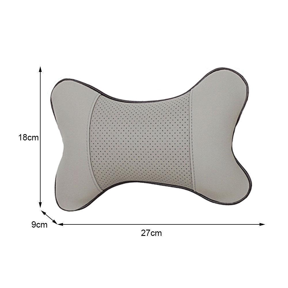 Car Pillow Auto Interior Accessories Car Headrest PU Leather Neck Headrest Protector Four Season General Purpose Car Neck Pillow