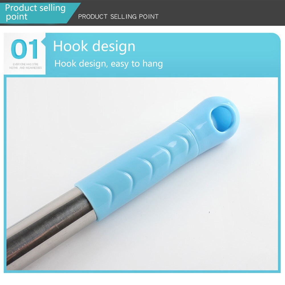 Stainless Steel Broom Home Lawn Mower Handle Mop Rod Thread Interface Detachable Brush Cutter Weeds Snatcher Portable Garden