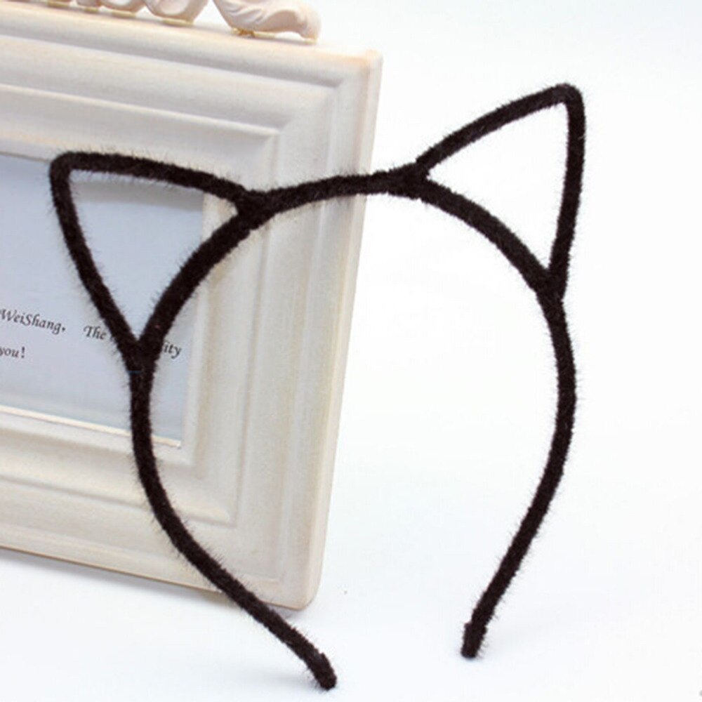 Cat Ear Hair Band Faux Fur Headband Hairbands Fine Hairstyle Decor Furry Hoop Hair Accessories Headwear