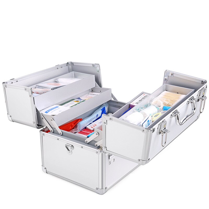 Household Medicine Cabinet Aluminum Alloy Double O... – Grandado
