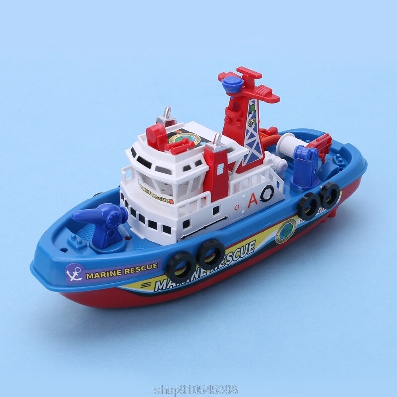 Fast Speed Music Light Electric Marine Rescue Fire Fighting Boat Toy for Kids N12 20