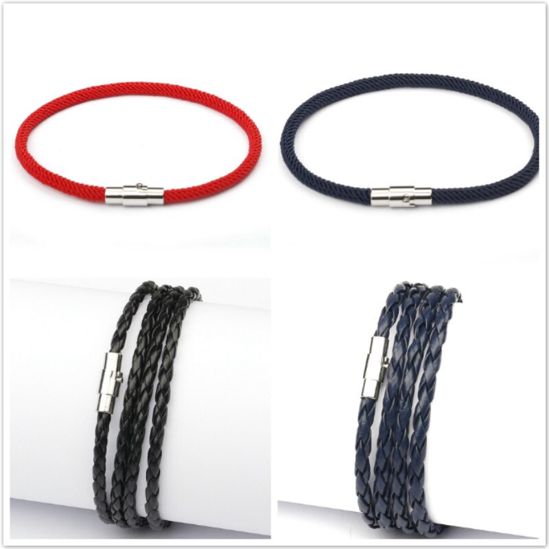 2020 vendita calda colore Nylon magnete chiusura incontri braccialetti avvolgenti per uomo e donna bracciale giornaliero per banchetti