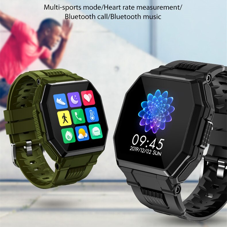 Nuotech S9 Touch Screen Smartwatch with Phone Call Activity Fitness Tracker Pedometer Heart Rate Monitor