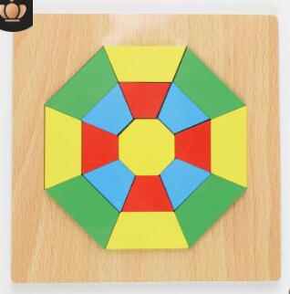 Iq hjärnteaser i trä pussel barn pedagogiskt tangram pussel spel för barn: Modell 13