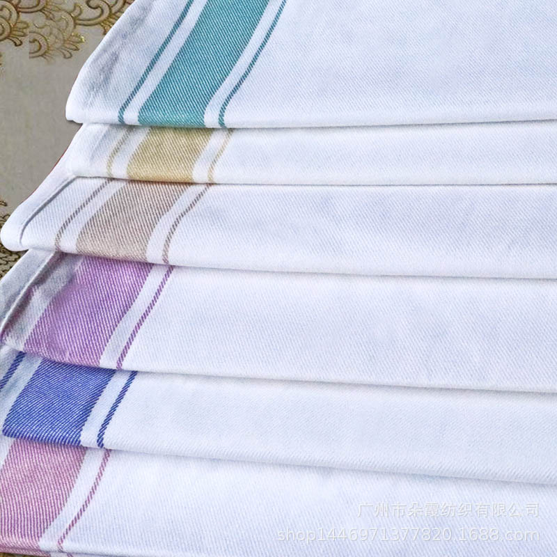 5pcs/batch Cotton Wiping Cloth Western Restaurant Napkin Towel Absorbent Cotton Plaid Tea Towel Handkerchief