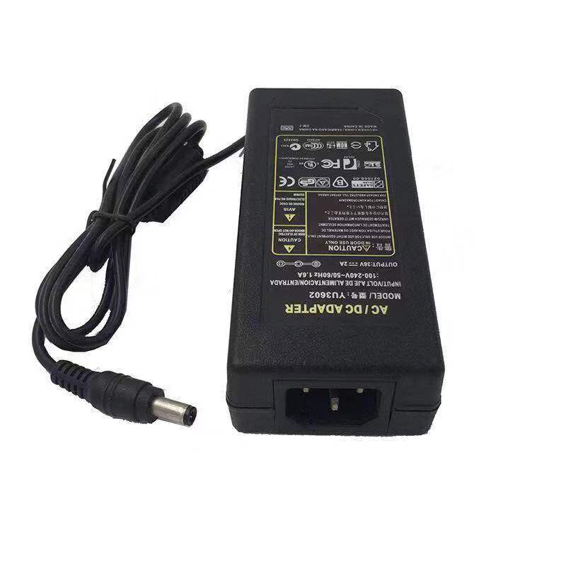 36V2A AC 100 V-240 V DC 36 V 2A Schakelende Voeding 36 Volt Universele Power Adapter Transformator LED Lamp AC/DC Lader 5.5-2.5mm