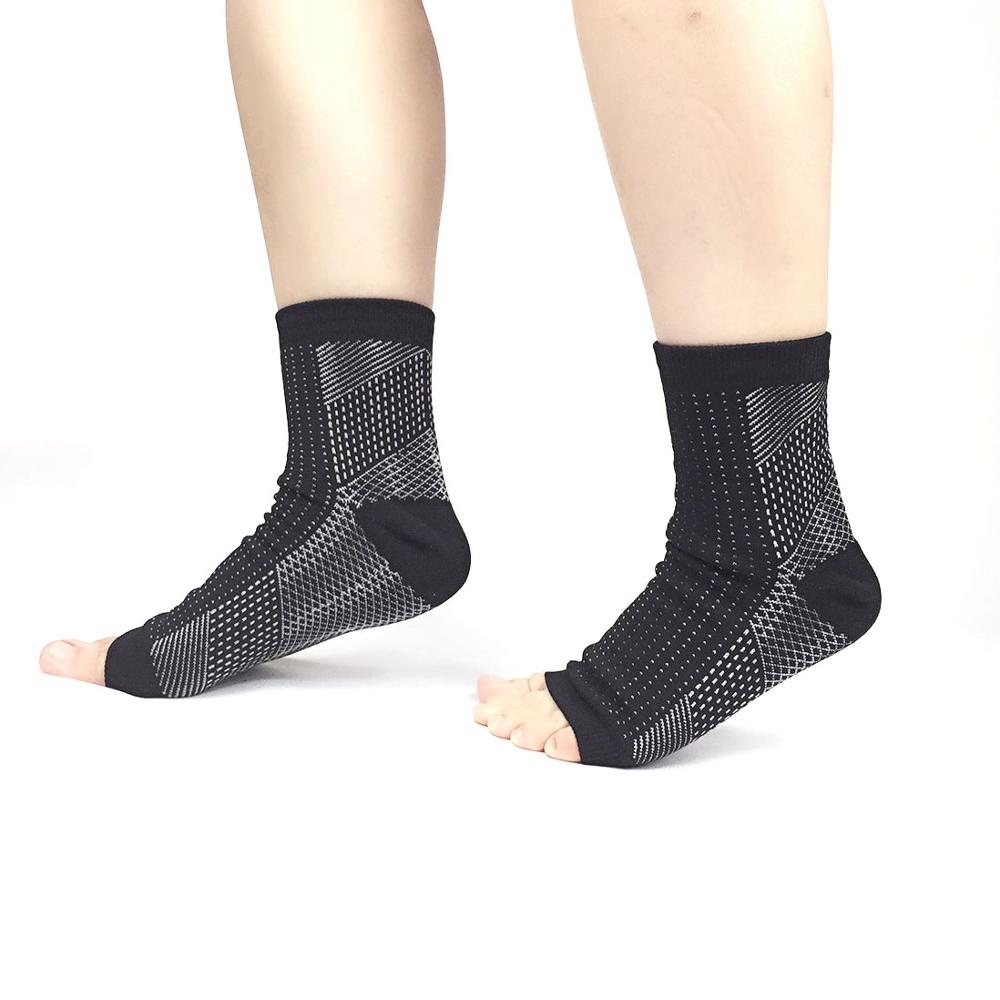 Voet Angel Anti-vermoeidheid Compressie Voet Mouw voor Fasciitis Relief: Men L-XL