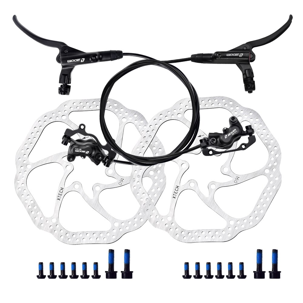 Zoom HB876 Mtb 4 Zuiger Hydraulische Schijfrem 800Mm/1400Mm Mountainbike Olie Druk Rem Met Hars remblokken