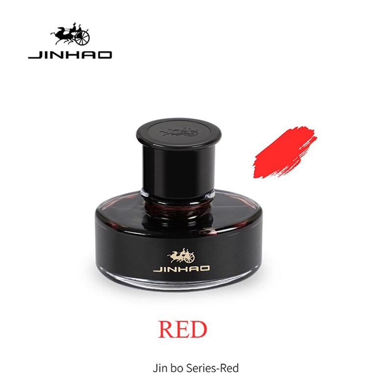 jinhao Bottle Pure Colorful 50ml Fountain Pen Ink for Refilling Inks Stationery School Office Supplies: RED