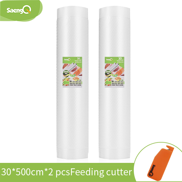saengQ 5 Rolls/Lot Kitchen Bags For Vacuum Sealer bags Food Vacuum Bag Storage Vacuum Packaging Rolls 12/15/20/25/30cm*500cm
